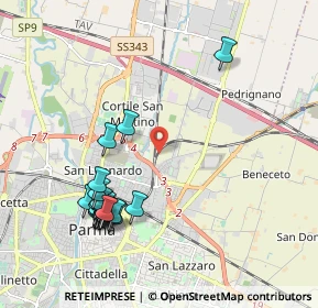Mappa , 43122 Parma PR, Italia (2.2035)
