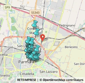 Mappa , 43122 Parma PR, Italia (1.728)