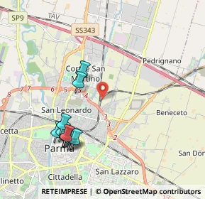 Mappa , 43122 Parma PR, Italia (2.13417)