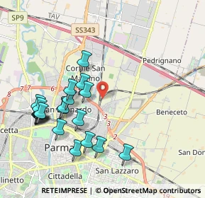 Mappa , 43122 Parma PR, Italia (2.1165)