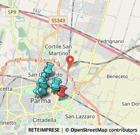 Mappa , 43122 Parma PR, Italia (1.99375)