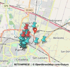 Mappa , 43122 Parma PR, Italia (1.7375)