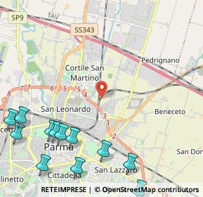 Mappa , 43122 Parma PR, Italia (3.17917)