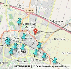 Mappa , 43122 Parma PR, Italia (2.81455)