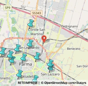 Mappa , 43122 Parma PR, Italia (2.8675)