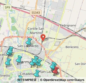 Mappa , 43122 Parma PR, Italia (3.12429)