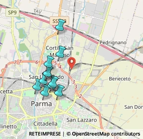 Mappa , 43122 Parma PR, Italia (1.75636)