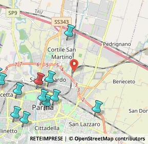 Mappa , 43122 Parma PR, Italia (3.17357)