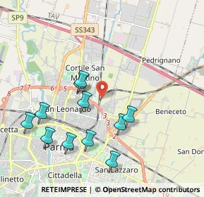 Mappa , 43122 Parma PR, Italia (2.04545)