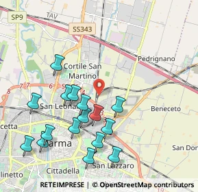 Mappa , 43122 Parma PR, Italia (2.14375)