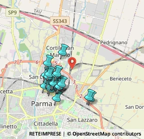 Mappa , 43122 Parma PR, Italia (1.651)