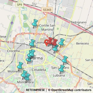 Mappa Via Pescara, 43122 Parma PR, Italia (2.09357)