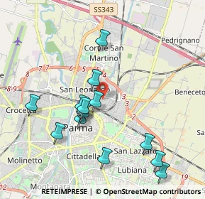 Mappa Via Pescara, 43122 Parma PR, Italia (1.94786)