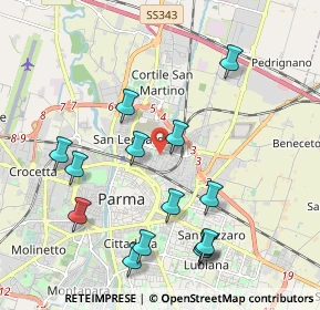 Mappa Via Pescara, 43122 Parma PR, Italia (2.18357)