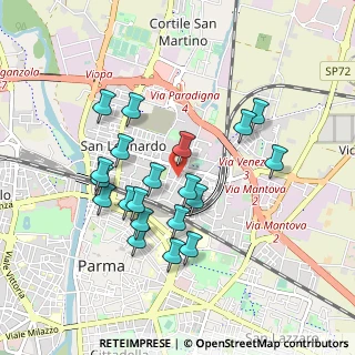 Mappa Via Pescara, 43122 Parma PR, Italia (0.8585)
