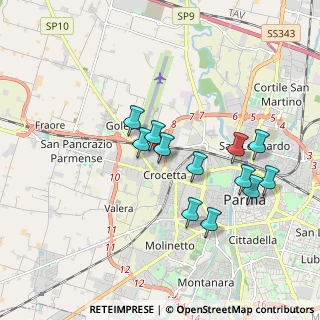 Mappa Via Francesco Saverio Nitti, 43100 Parma PR, Italia (1.6875)