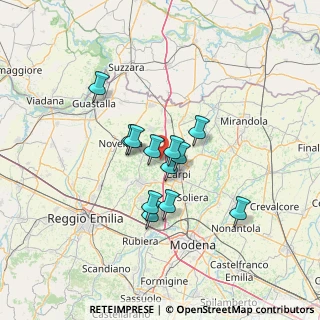 Mappa Via Lunga, 41012 Migliarina MO, Italia (9.99167)
