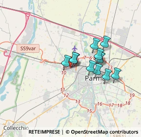 Mappa Via Napoleone Colajanni, 43126 Parma PR, Italia (2.60833)