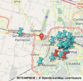 Mappa Via Napoleone Colajanni, 43126 Parma PR, Italia (2.2165)