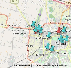 Mappa Via Napoleone Colajanni, 43126 Parma PR, Italia (1.90583)
