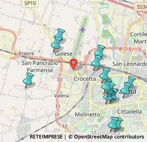 Mappa Via Napoleone Colajanni, 43126 Parma PR, Italia (2.38643)