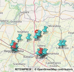 Mappa Via dei Barrocciai, 41012 Fossoli MO, Italia (17.035)