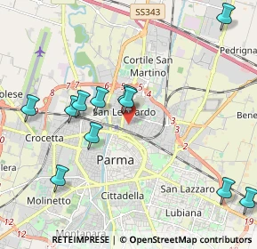 Mappa Via Brescia, 43122 Parma PR, Italia (2.28727)