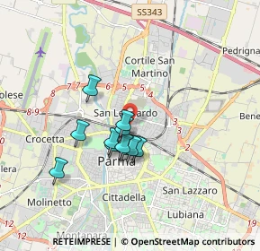 Mappa Via Brescia, 43122 Parma PR, Italia (1.29)