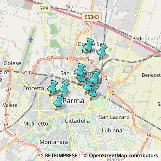 Mappa Via Brescia, 43122 Parma PR, Italia (1.16917)