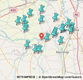 Mappa Regione Fontane, 12030 Faule CN, Italia (7.6605)