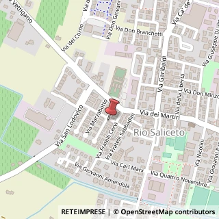Mappa Via XXV Aprile, 25, 42010 Rio Saliceto, Reggio nell'Emilia (Emilia Romagna)