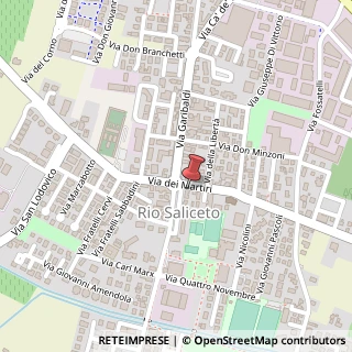 Mappa Via dei Martiri, 35, 42010 Rio Saliceto, Reggio nell'Emilia (Emilia Romagna)