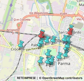 Mappa Via P.Savani, 43126 Parma PR, Italia (0.922)