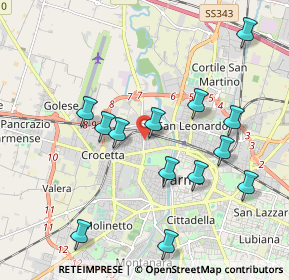 Mappa Via P.Savani, 43126 Parma PR, Italia (2.05615)