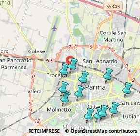 Mappa Via da Gente, 43126 Parma PR, Italia (2.28)