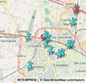 Mappa Via da Gente, 43126 Parma PR, Italia (2.05692)