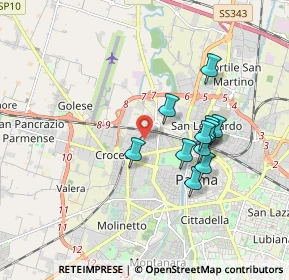 Mappa Piazzale Sant Ilario, 43126 Parma PR, Italia (1.55364)