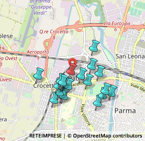 Mappa Via da Gente, 43126 Parma PR, Italia (0.815)