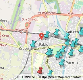 Mappa Via da Gente, 43126 Parma PR, Italia (1.2735)