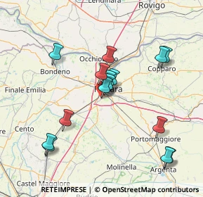 Mappa Zona fiera, 44124 Ferrara FE, Italia (14.908)