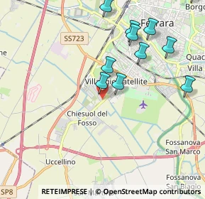 Mappa Zona fiera, 44124 Ferrara FE, Italia (3.07556)