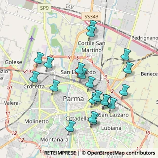 Mappa Via Tonale, 43122 Parma PR, Italia (2.055)