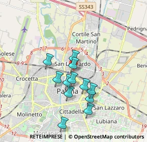 Mappa Via Tonale, 43122 Parma PR, Italia (1.50917)