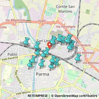 Mappa Via Tonale, 43122 Parma PR, Italia (0.7545)