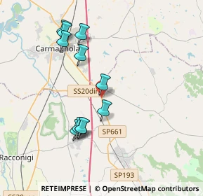 Mappa SP661, 12048 Carmagnola TO, Italia (3.64091)