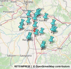 Mappa 12048 Carmagnola TO, Italia (12.2375)