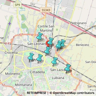 Mappa Via Udine, 43122 Parma PR, Italia (1.46273)