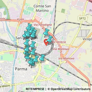 Mappa Via Udine, 43122 Parma PR, Italia (0.9045)
