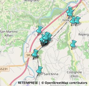 Mappa SS 231, 14055 Costigliole d'Asti AT, Italia (1.2455)