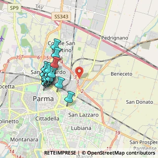 Mappa Via Pietro Campanini, 43122 Parma PR, Italia (1.8175)